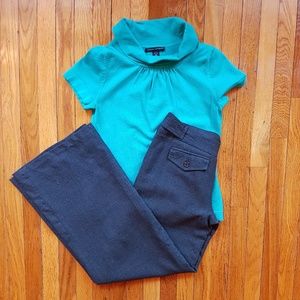 GAP wool wide leg gray dress pants/trousers, 0